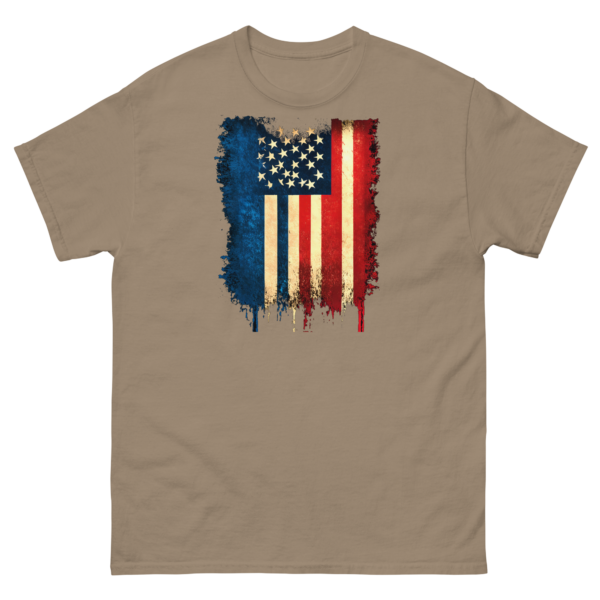 Worn American Flag Unisex classic tee - Image 7