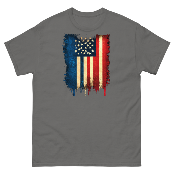 Worn American Flag Unisex classic tee - Image 6