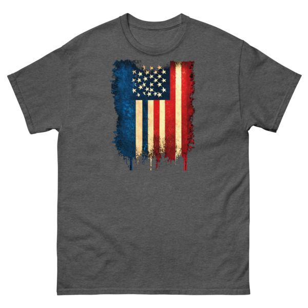 Worn American Flag Unisex classic tee - Image 5