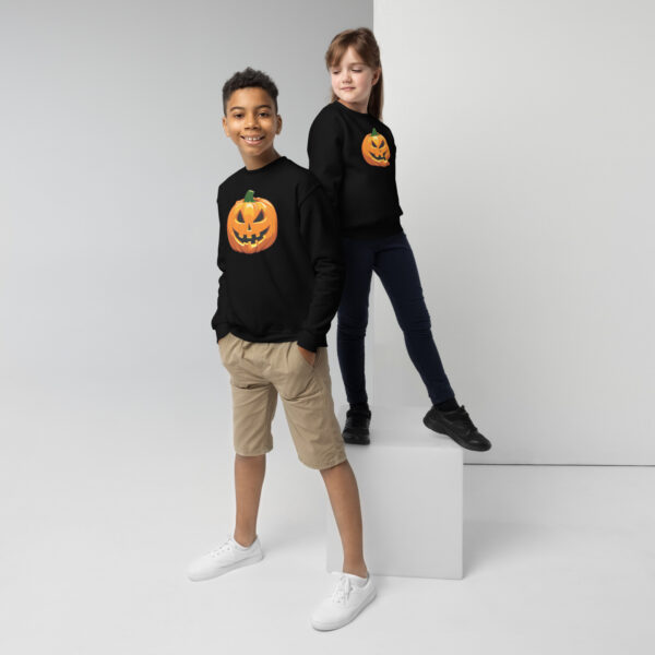 Spooky Pumpkin Youth crewneck sweatshirt