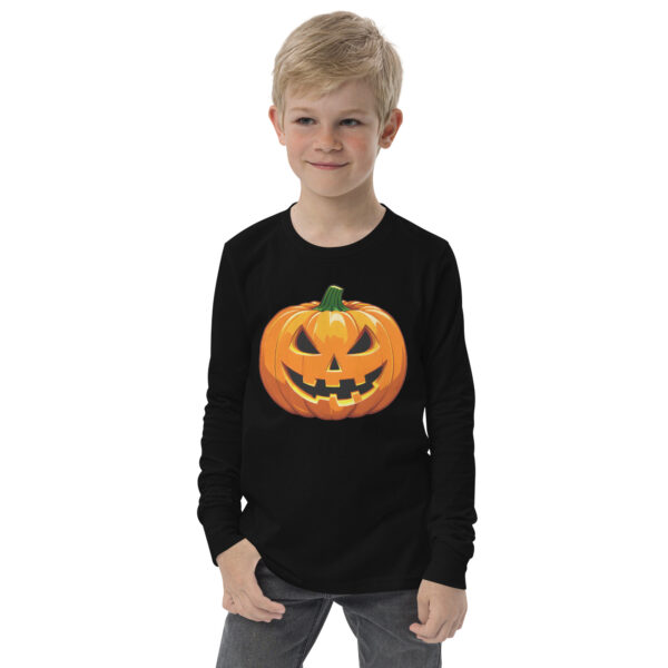 Spooky Pumpkin Youth long sleeve tee - Image 2