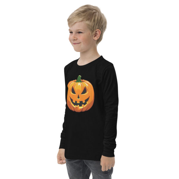 Spooky Pumpkin Youth long sleeve tee - Image 3