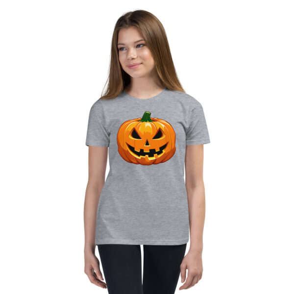 Spooky Pumpkin Youth Short Sleeve T-Shirt - Image 7