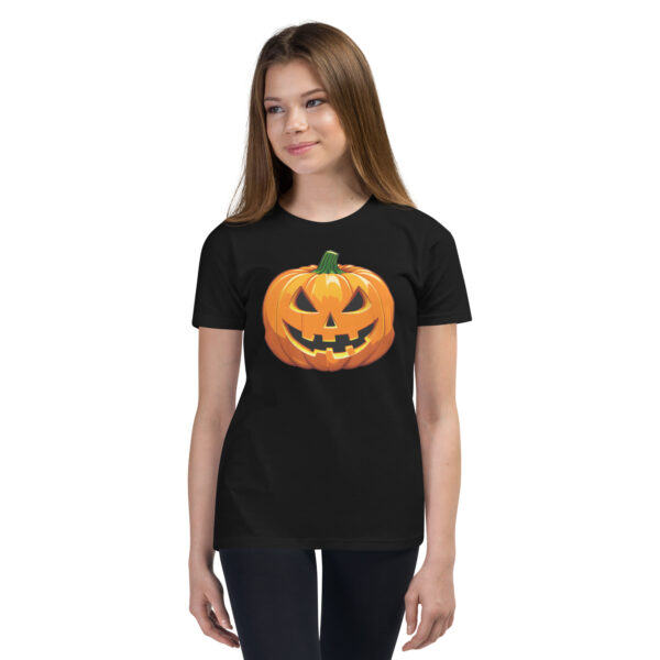 Spooky Pumpkin Youth Short Sleeve T-Shirt