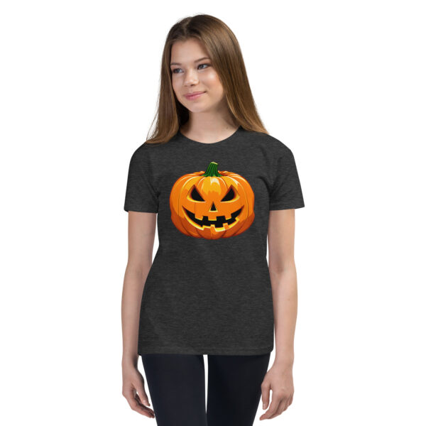 Spooky Pumpkin Youth Short Sleeve T-Shirt - Image 5