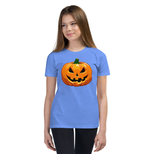 Spooky Pumpkin Youth Short Sleeve T-Shirt - Image 6