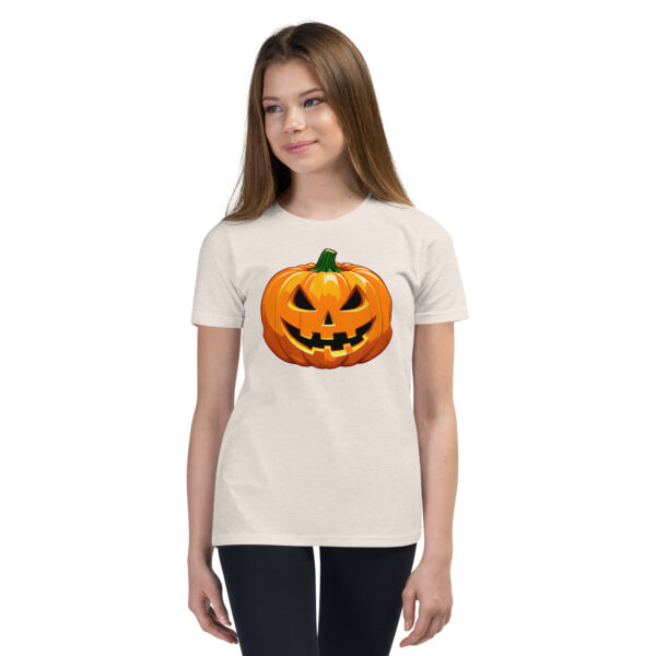 Spooky Pumpkin Youth Short Sleeve T-Shirt - Image 8