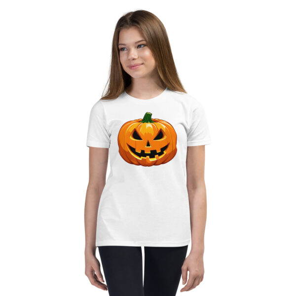 Spooky Pumpkin Youth Short Sleeve T-Shirt - Image 9