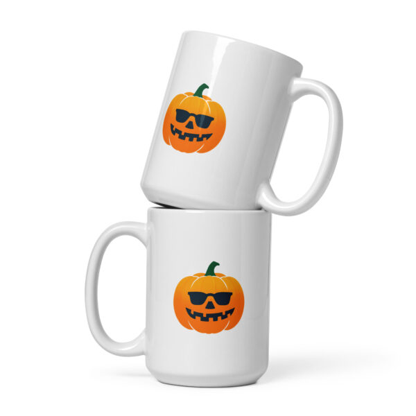 Cool Pumpkin - White glossy mug - Image 2